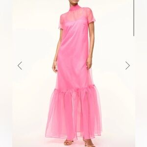 STAUD Pink Calluna Dress
